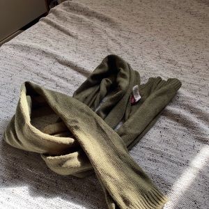 Olive drab green OD cotton scarf